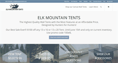 Desktop Screenshot of elkmountaintents.com